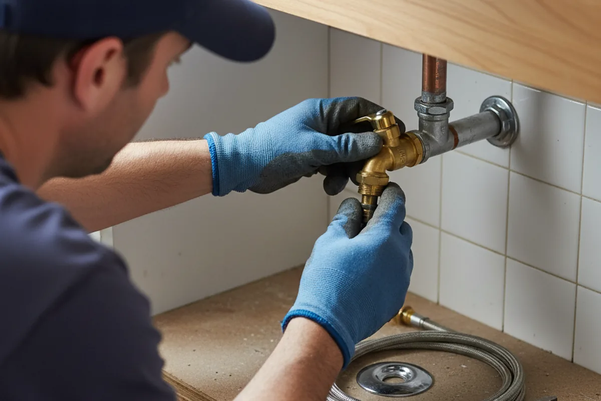 Shutoff valve and fitting work during Repiping in Hawthorne